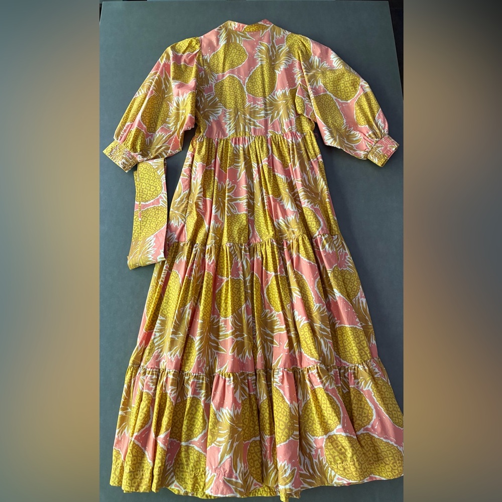 Boden Pinapple Print Maxi Dress - Picture 10 of 11